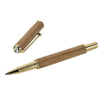 1 set Personalized Engraved Bamboo Ballpoint Pen Box Case Custom Crystal Pen Wedding Favors Father's Day  Back To School Gift