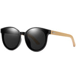 KDEAM Hand-made Polarized Cat Eye Sunglasses Wooden Oversized Steampunk Women Sun Glasses Bamboo oculos With Box