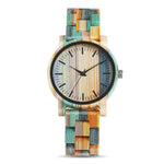 QW Sports Montre Dama Madera Relojes De Mujer Bamboo Lady Women Custom Wooden Wrist Watch for Men and Women