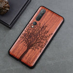 Carved Skull Wood Phone Case For Xiaomi mi 10 mi 9t pro 9 se 8 lite Mi A3 Xiaomi redmi note 8 pro k30 Silicon Wooden Case Cover