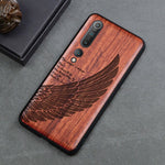 Carved Skull Wood Phone Case For Xiaomi mi 10 mi 9t pro 9 se 8 lite Mi A3 Xiaomi redmi note 8 pro k30 Silicon Wooden Case Cover