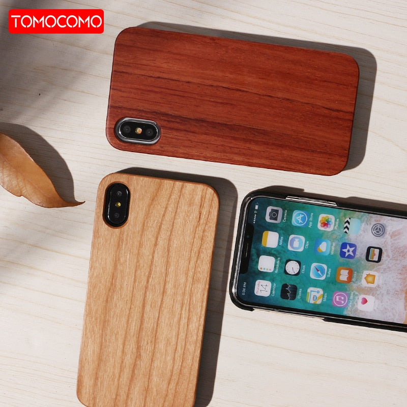Real Wood Case For iPhone 11 Pro X XS Max 8 7 6 6S Plus Cover Natural Bamboo Wooden Hard Phone Cases For Samsung  S8 S9 Note 10