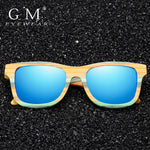 GM Skateboard Wood Bamboo Sunglasses Polarized for Women Mens New Brand Designer Wooden Sun Glasses UV Protection Lens S3834