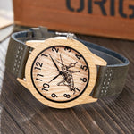 Creative Wood Watch Men Women Couple Quartz Imitation Bamboo Wooden Male Animal Horse Watch Watches Leather Wrist Clock Reloj