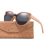 New Brand Design Wood Polarized Sunglasses for Women and Men Fashion Siamese lens with case