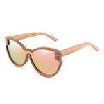 New Brand Design Wood Polarized Sunglasses for Women and Men Fashion Siamese lens with case