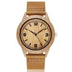 Creative Wood Watch Men Women Couple Quartz Imitation Bamboo Wooden Male Animal Horse Watch Watches Leather Wrist Clock Reloj