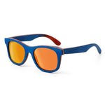 New fashion Retro Wood Women sunglasses men high grade Brand Design Peacock blue Polarized sunglasses Beach Bamboo eyeglasses