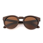 Lunettes de soleil en dune en bambou naturel fait à la main à la mode classique Lunettes de soleil UV400 papillon enduites