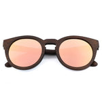 Lunettes de soleil en dune en bambou naturel fait à la main à la mode classique Lunettes de soleil UV400 papillon enduites