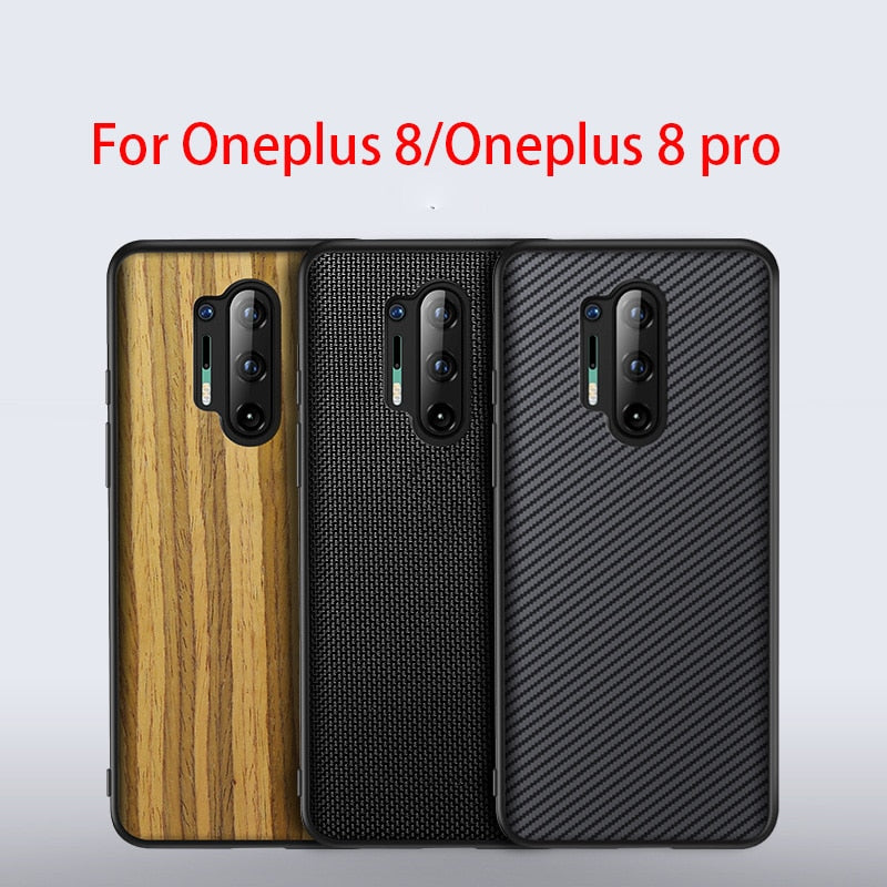 New Phone Case for Oneplus 8 pro Wood Bamboo Silicon Nylon Case For Oneplus 8 Oneplus8 One Plus 8 Pro Phone Cover