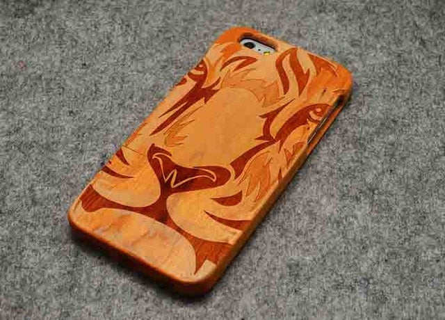 LYBALL Wooden Phone Case 100% Handmade Natural Real Wood Bamboo Hard Cover for Apple iPhone X XR XS MAX 8 7 Plus 6 6S Plus 5S SE
