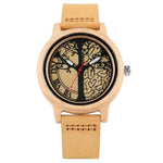 Natural All Bamboo Wood Clock Women Watches Top Brand Luxury Quartz Ladies Dress Watch Wooden Brangle For Gifts horloges vrouwen