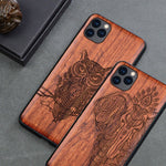 New For iPhone 11 Case Luxury Slim Wood Back Cover TPU Bumper Case For iPhone 11 Pro iPhone 11 Pro Max Phone Cases