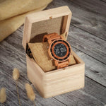 Shifenmei Smart Watch Men's Digital Electronic Wristwatches Male Sports Chronograph Luxury Army Men Wooden Watch Relojes Hombre