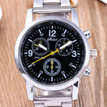 Fashion Neutral Quartz Analog Wristwatch Steel Band Watch Men Watches For Men часы